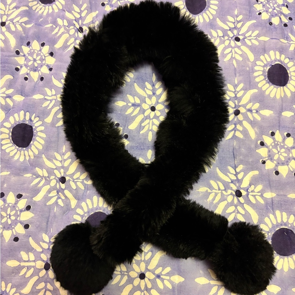 Rabbit Fur Scarf